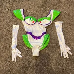 Buzz light year costume size small worn with leggings underneath one time.